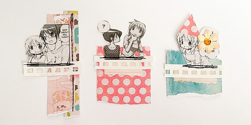 mini collages for mini journals