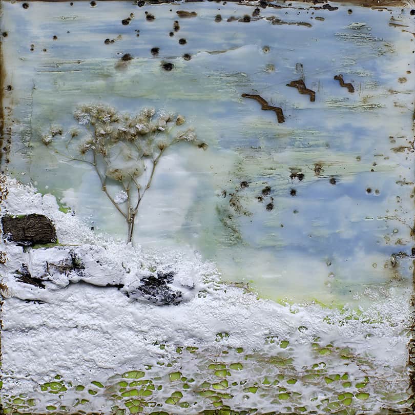 "One Fine Day" Encaustic Painting, 2012