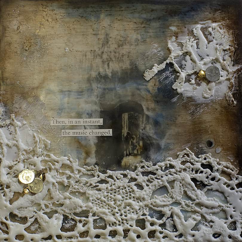 "The Music Changed" Encaustic Painting, 2012