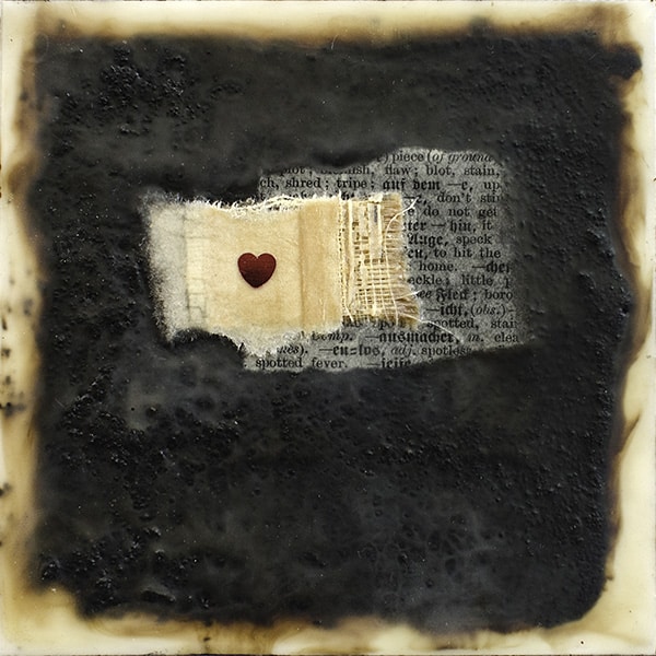 "Love" Encaustic Painting, 2016