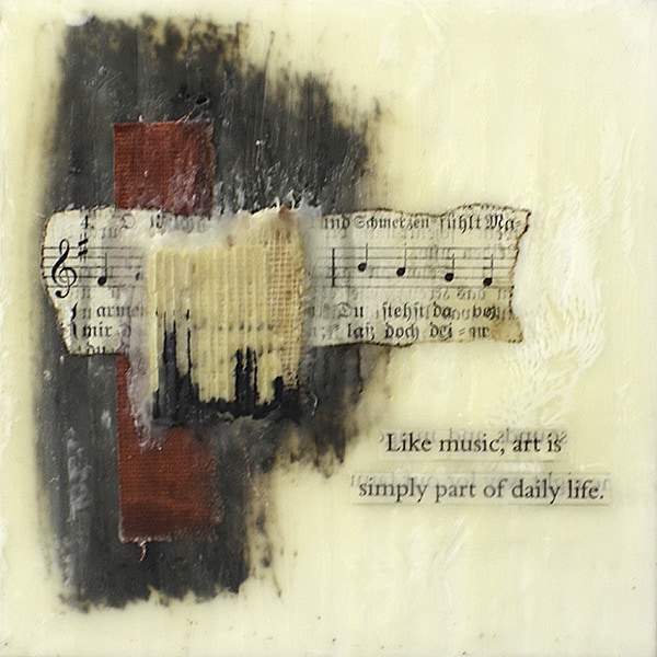 "Like Music" Encaustic Painting, 2016