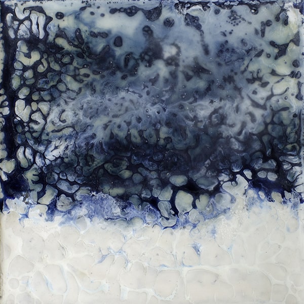 "Rains and Thunderstorms I" Encaustic Painting, 2016